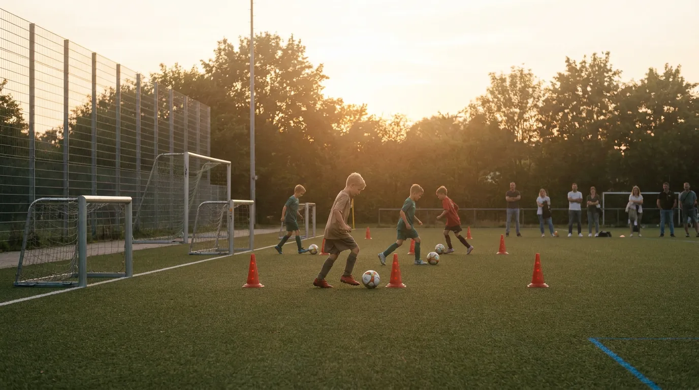 Fußball: Kinder beim Training