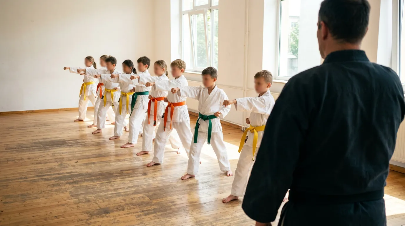 Karate: Kinder beim Training